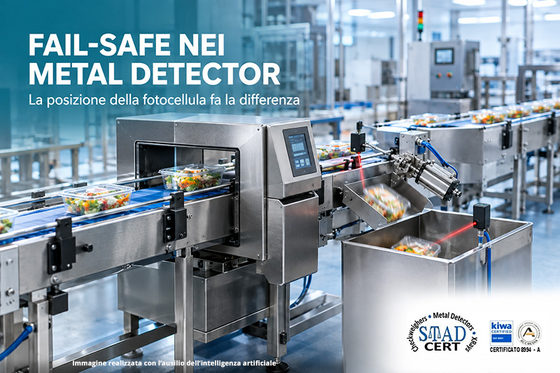 Fail-Safe nei metal detector industriali: perché la posizione della fotocellula fa la differenza
